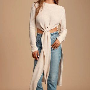 Lulus tie sweater
